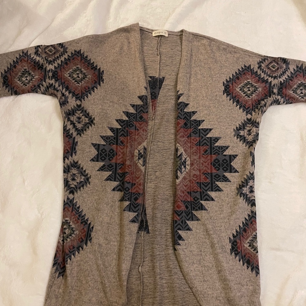 Ginger G - Aztec Print Cardigan